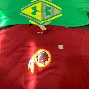T shirt lot (2). Redskins Reebok and Under Armour.